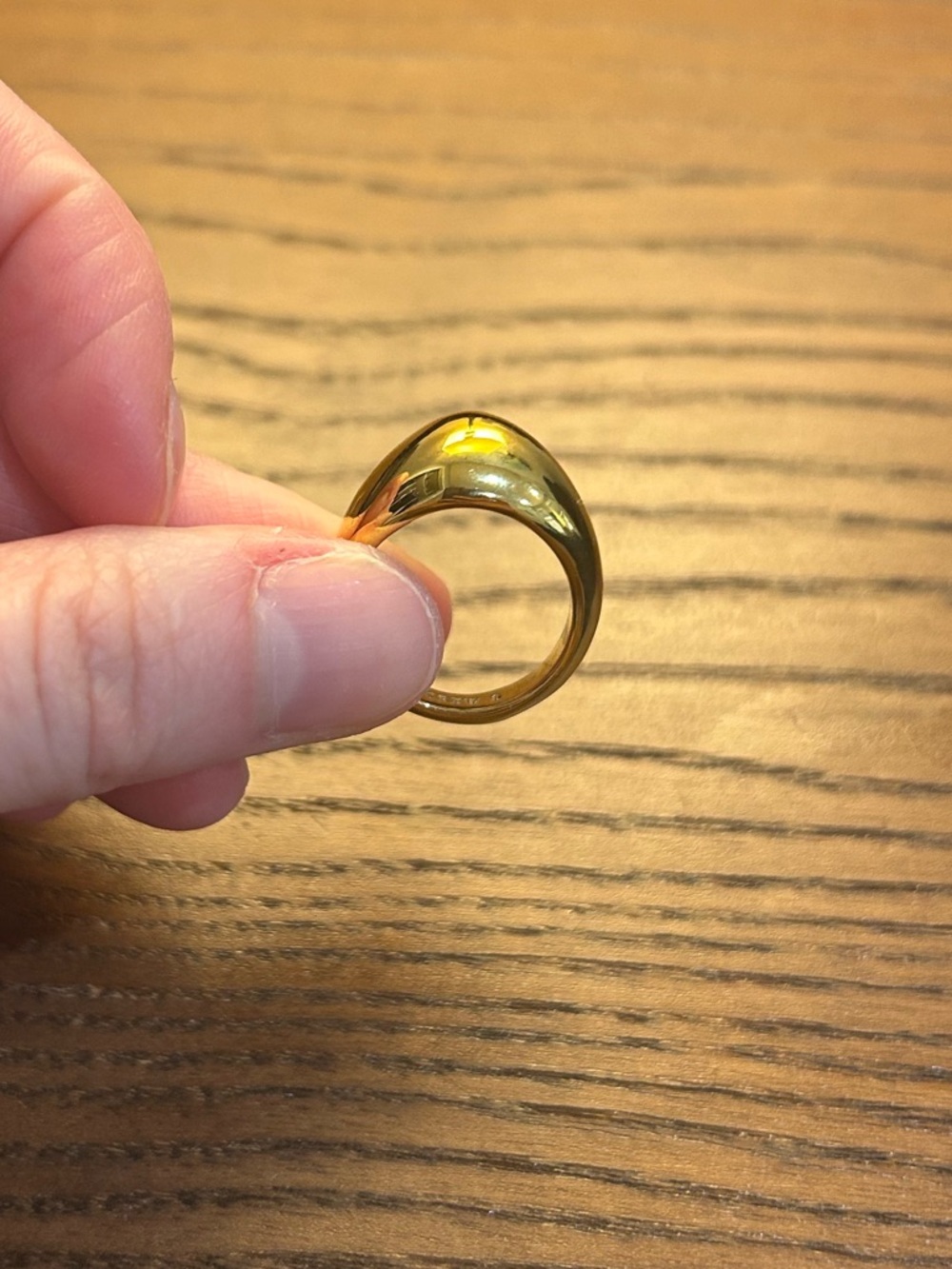 J. Crew Polished Gold Dome Statement Ring